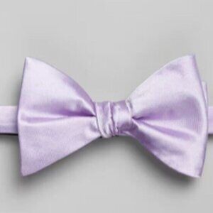 Jos. A. Bank Square Open Geo Pre-Tied Bow Tie. Color: Light purple